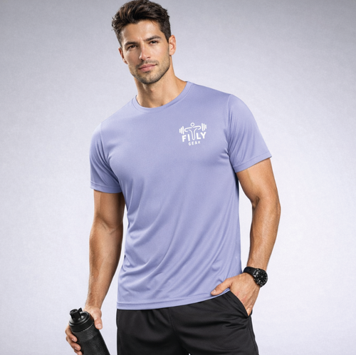 Polera deportiva polo 100% poliéster reciclado